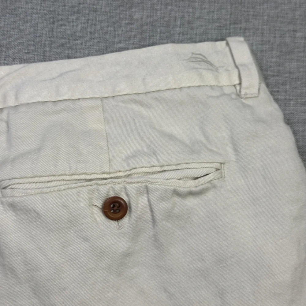 Tommy Bahama Lyocell Linen Chino Shorts Mens 38 White Flat Front 9